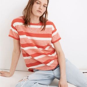 Madewell vintage ringer tee, Milner striped, small